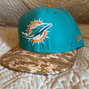 Miami Dolphins Salute to service military camo hat
